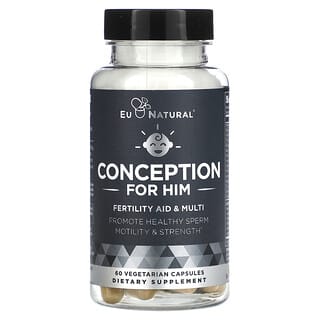 Eu Natural, Conception Men, мультивитамины для поддержки мужской фертильности, 60 вегетарианских капсул