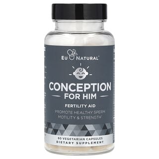 Eu Natural, Conception for Him, Fertility Aid, 60 Vegetarian Capsules