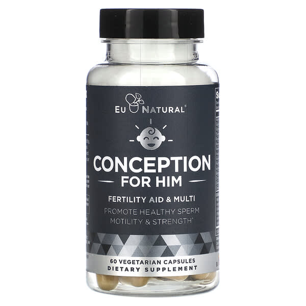 إيو ناتشرال‏, Conception Men، متعدد فيتامينات لتعزيز الخصوبة لدى الرجال، 60 كبسولة نباتية