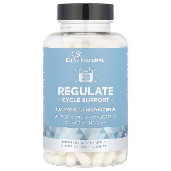 Eu Natural Regulate, Cycle Support, 120 Vegetarian Capsules