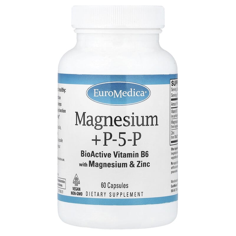 Magnesium + P5P, 60 Capsules
