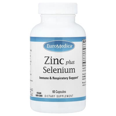 EuroMedica, Zinc Plus Selenium, 60 Tablets