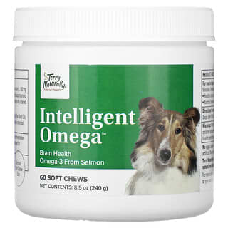 Terry Naturally, Intelligent Omega, для собак, 60 жевательных таблеток
