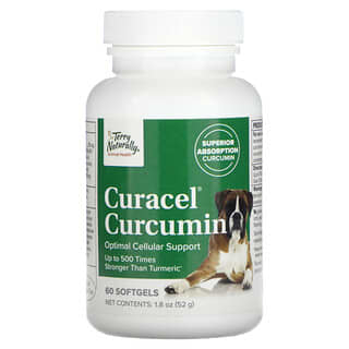 Terry Naturally, Curacel Curcumin, For Dogs, 60 Softgels, 1.8 oz (52 g)