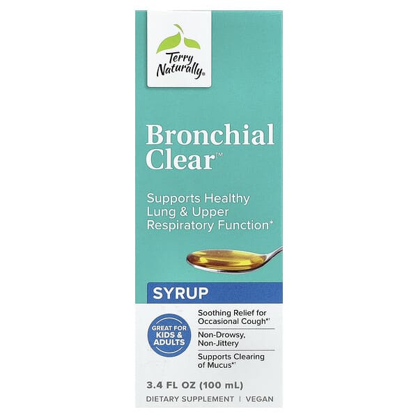 Terry Naturally, Bronchial Clear™ Syrup, 3.4 fl oz (100 ml) — product photo 1