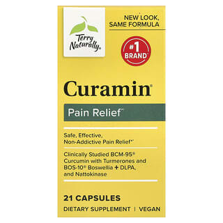 Terry Naturally, Curamin® облегчение боли, 21 капсула