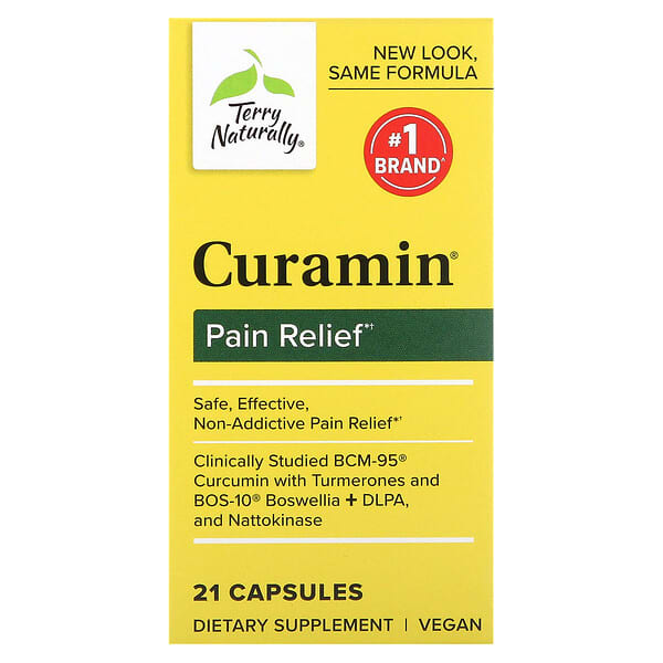 Terry Naturally Curamin, Pain Relief, 21 Capsules