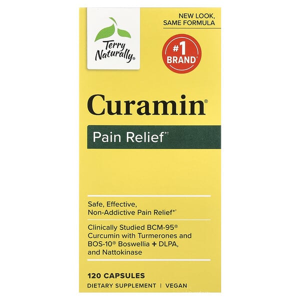Terry Naturally, Curamin®, 통증 완화, 캡슐 120정