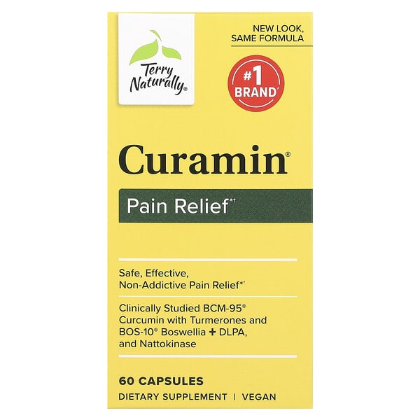 Terry Naturally Curamin, Pain Relief, 60 Capsules