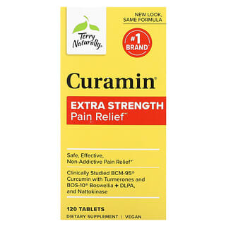 Terry Naturally, Curamin, alivio del dolor, extra fuerza, 120 tabletas