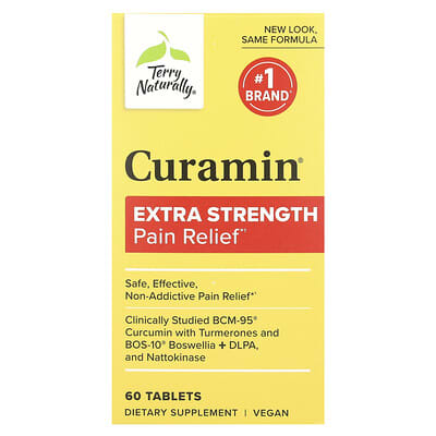 Terry Naturally, Curamin, Extra Strength Pain Relief Formula, 60 Tablets