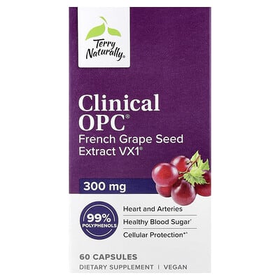 Terry Naturally, Clinical OPC®, 300 mg, 60 Capsules