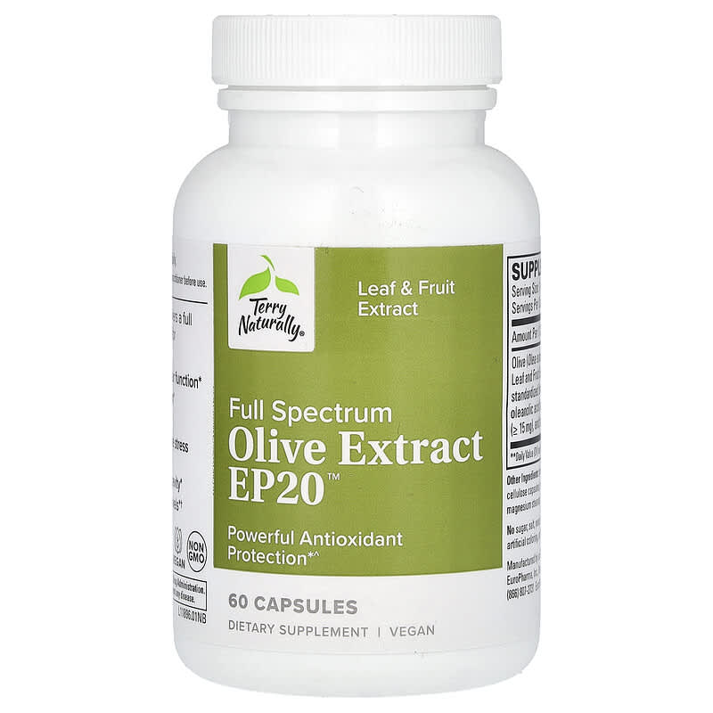 Full Spectrum Olive Extract EP20™, 60 Capsules