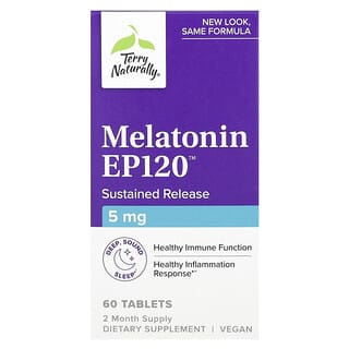 Terry Naturally, Mélatonine EP120, 5 mg, 60 comprimés