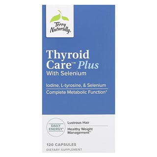 Terry Naturally, Thyroid Care Plus, с селеном, 120 капсул