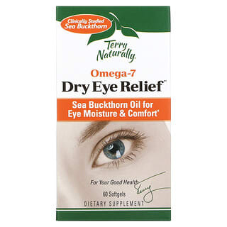 Terry Naturally, Облегчение симптома сухих глаз, Омега 7, 60 мягких таблеток