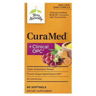 Terry Naturally, CuraMed+Clinical OPC, 60 Softgels