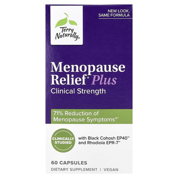 Terry Naturally, Menopause Relief Plus, 60 kapsułek