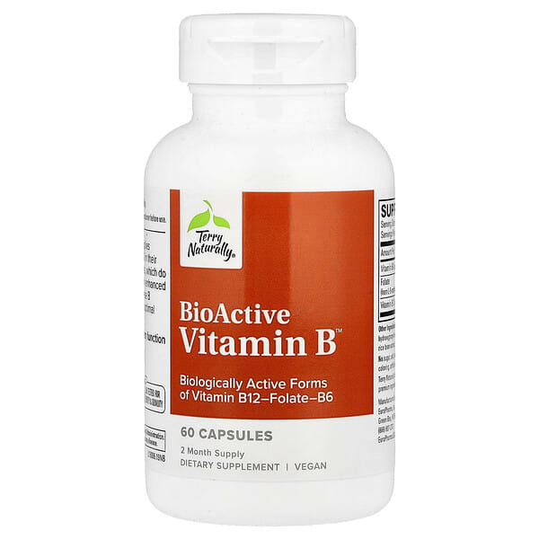 Terry Naturally BioActive Vitamin B™, 60 Capsules