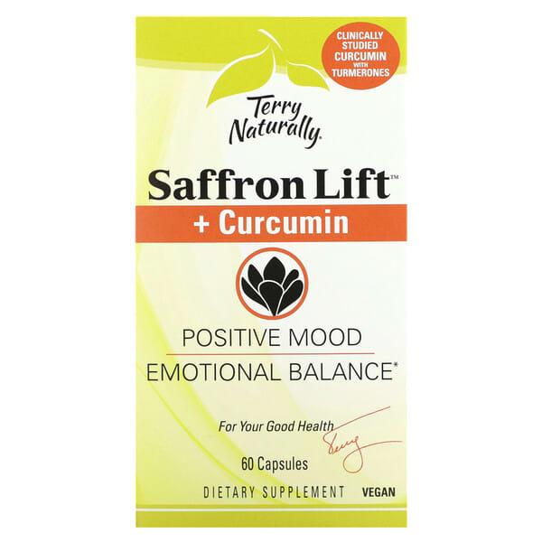 Terry Naturally, Saffron Life + Curcumin, 60 Capsules