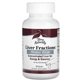 Terry Naturally, Liver Fractions, Suplemento alimentario de hígado, 90 cápsulas