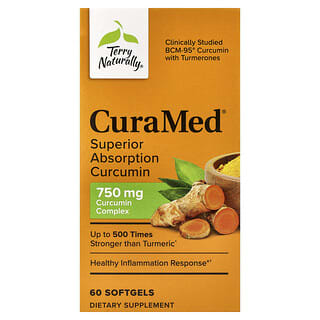 تيري ناتشورالي‏, CuraMed ، كركمين فائق الامتصاص ، 750 ملجم ، 60 كبسولة هلامية
