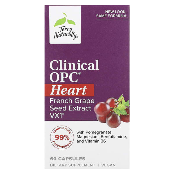 Terry Naturally, OPC clinique, Cœur, 60 capsules