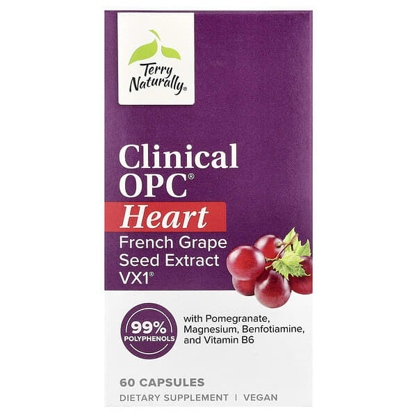 Terry Naturally, Clinical OPC® Heart, 60 Capsules