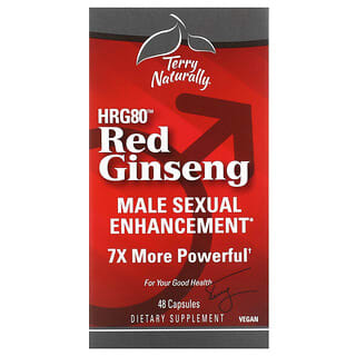 Terry Naturally, HRG80 Ginseng rojo, 48 cápsulas