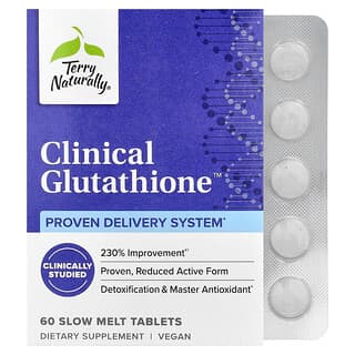Terry Naturally, Clinical Glutathione™, 60 Slow Melt Tablets (150 mg per Tablet)