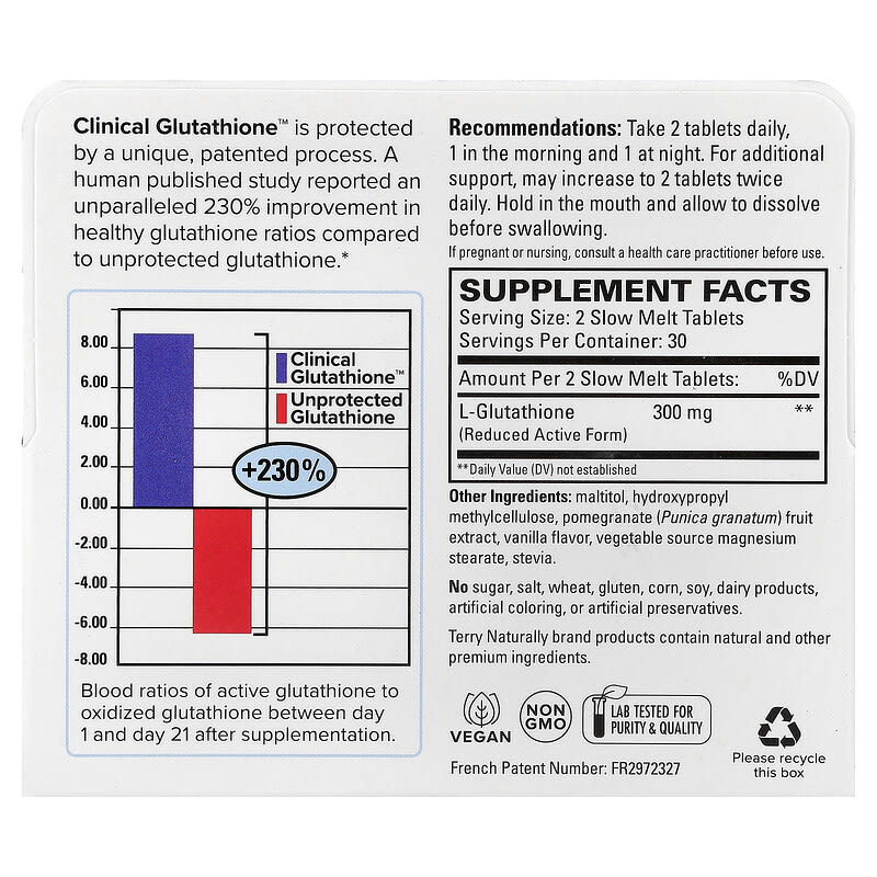 clinical glutathione amazon Clinical Glutathione™, 60 Slow Melt Tablets (150 mg per Tablet)