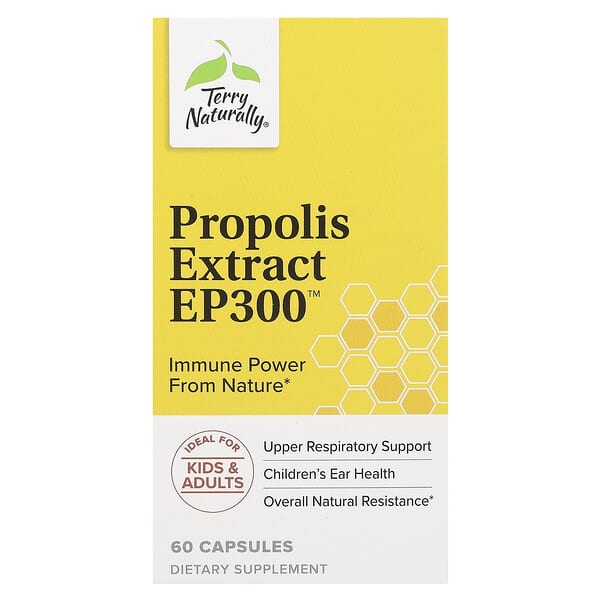 Propolis Extract EP300, 60 Capsules (200 mg per Capsule)
