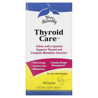 Terry Naturally, Cuidado de la Tiroides, 120 Cápsulas
