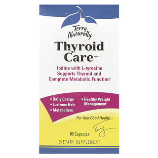 Terry Naturally‏, Thyroid Care, תוסף לבלוטת התריס, 60 כמוסות