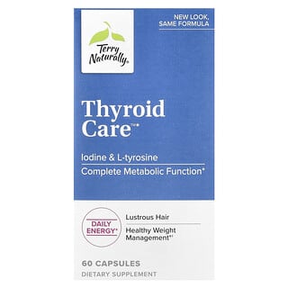 Terry Naturally, Thyroid Care™ 甲状腺护理，60 粒胶囊