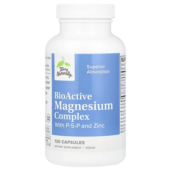 BioActive Magnesium Complex with P-5-P and Zinc, 120 Capsules
