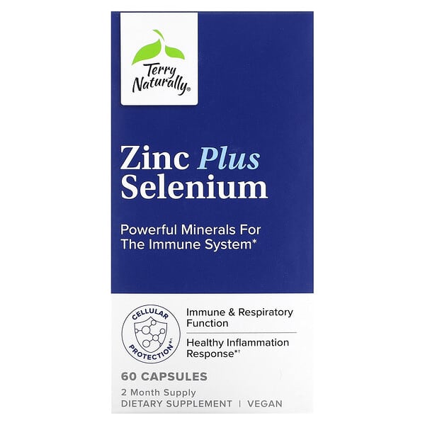 Terry Naturally, Zinc Plus Selenium, 60 Capsules
