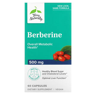 Terry Naturally, берберин, 500 мг, 60 капсул