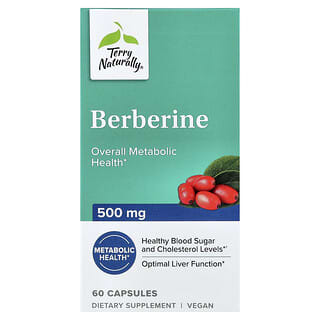 Terry Naturally, Berberin, 500 mg, 60 kapsula