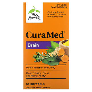 Terry Naturally, CuraMed, Brain, 60 Softgels