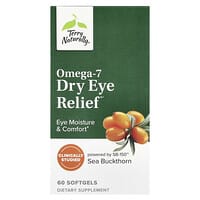 Terry Naturally, Омега-7, средство для снятия сухости для глаз, 60 мягких таблеток
