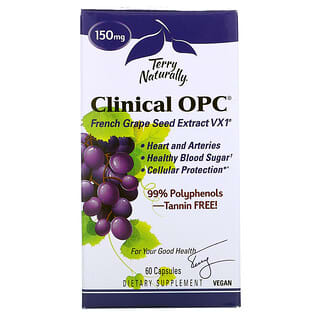 Terry Naturally, Clinical OPC, Suplemento alimentario, 150 mg, 60 cápsulas