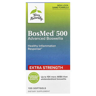 Terry Naturally, BosMed 500, Boswellia avanzada, 500 mg, 120 cápsulas blandas