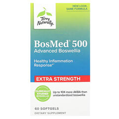 Terry Naturally, BosMed 500, усиленного действия, босвеллия повышенной эффективности, 500 мг, 60 мягких таблеток