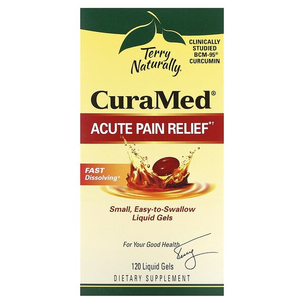 Terry Naturally, CuraMed, Acute Pain Relief, 120 Liquid Gels