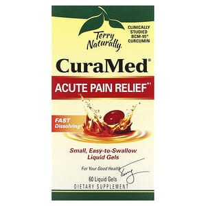Terry Naturally, CuraMed, Alivio del dolor agudo, 60 geles líquidos