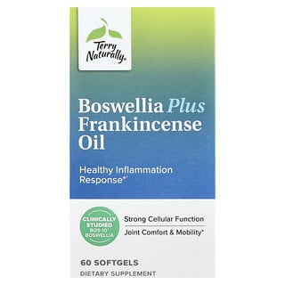 Terry Naturally, Boswellia Plus Frankincense Oil, 60 Softgels