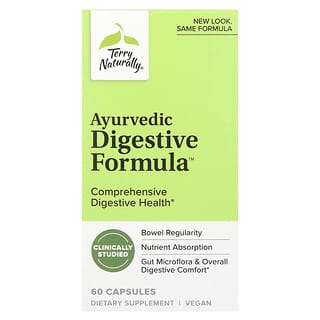 Terry Naturally, Formule digestive ayurvédique, 60 capsules