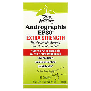 Terry Naturally, Andrographis EP80, Extrapuissant, 60 capsules