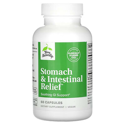 Terry Naturally, Gastrointestinal Relief, 75 mg, 60 Capsules